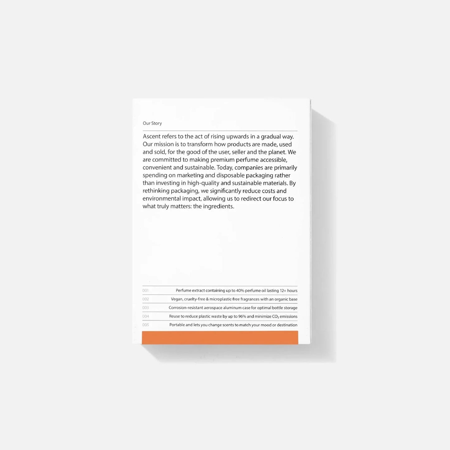 Ascent - Silver Case & Parfum Refill | Orange