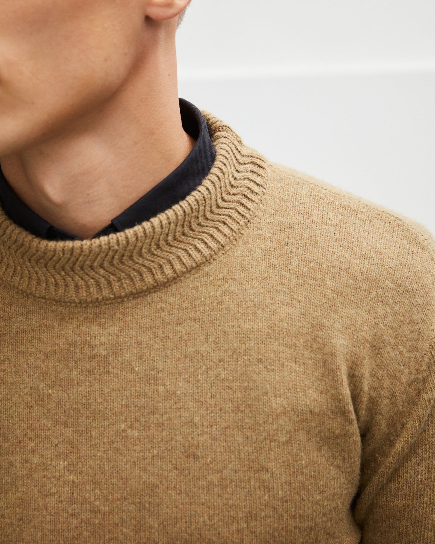 Turtle neck merino knitwear