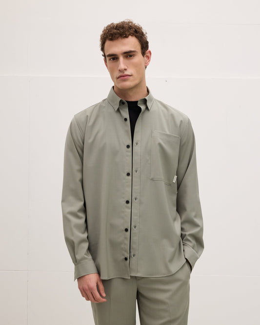 Secret Cool Wool-button-up shirt