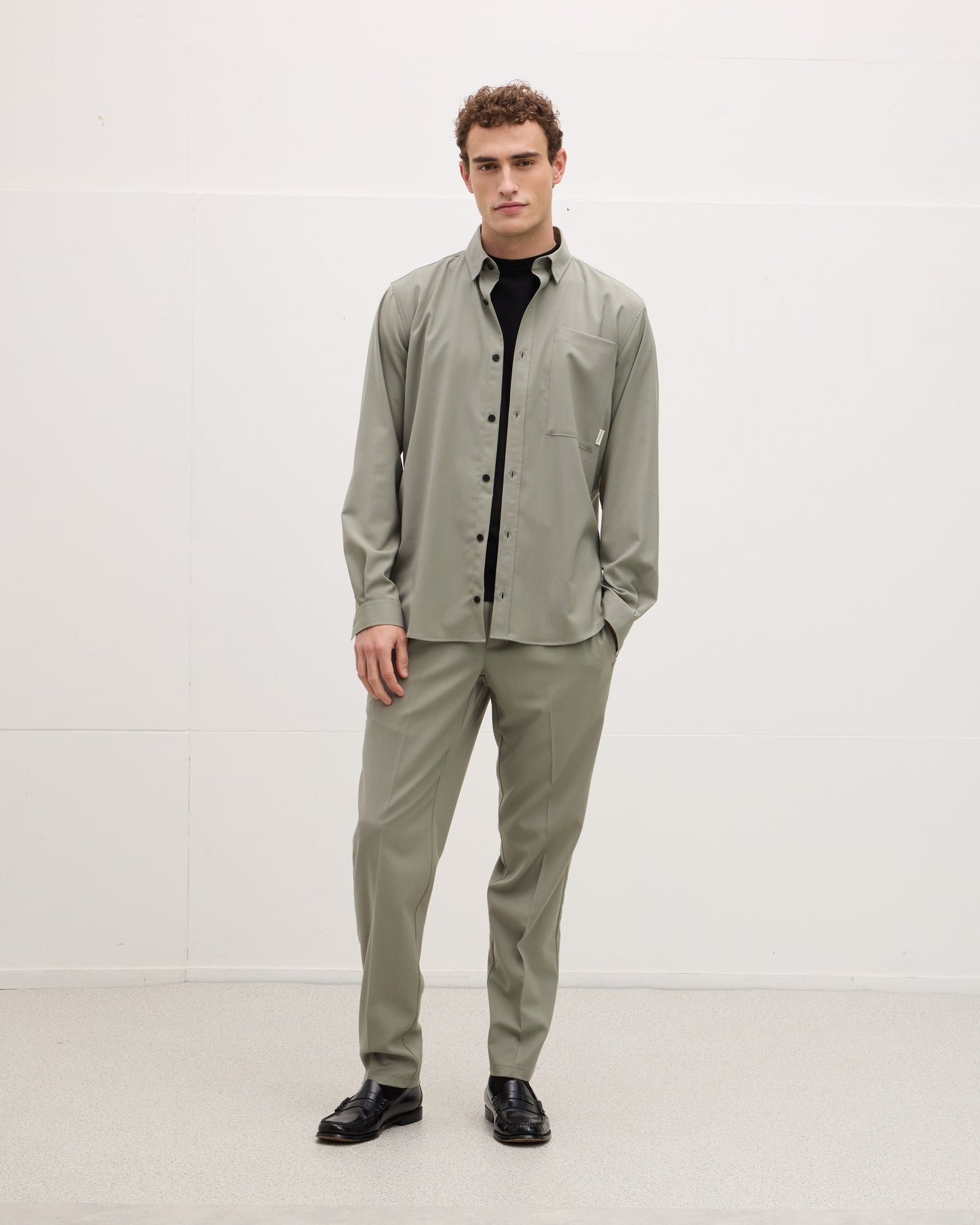 Secret Cool Wool-button-up shirt