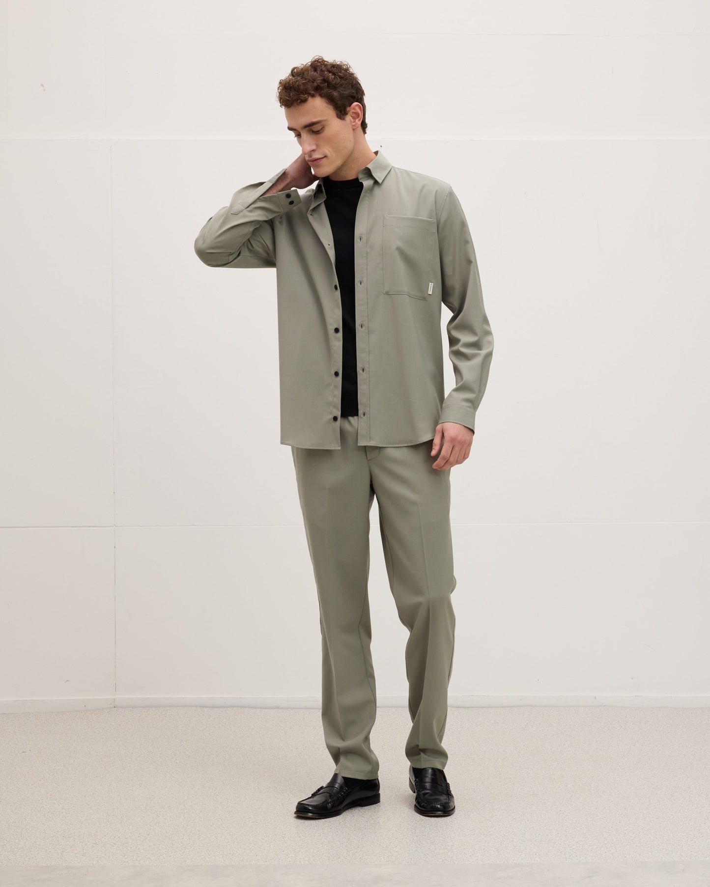 Secret Cool Wool-button-up shirt