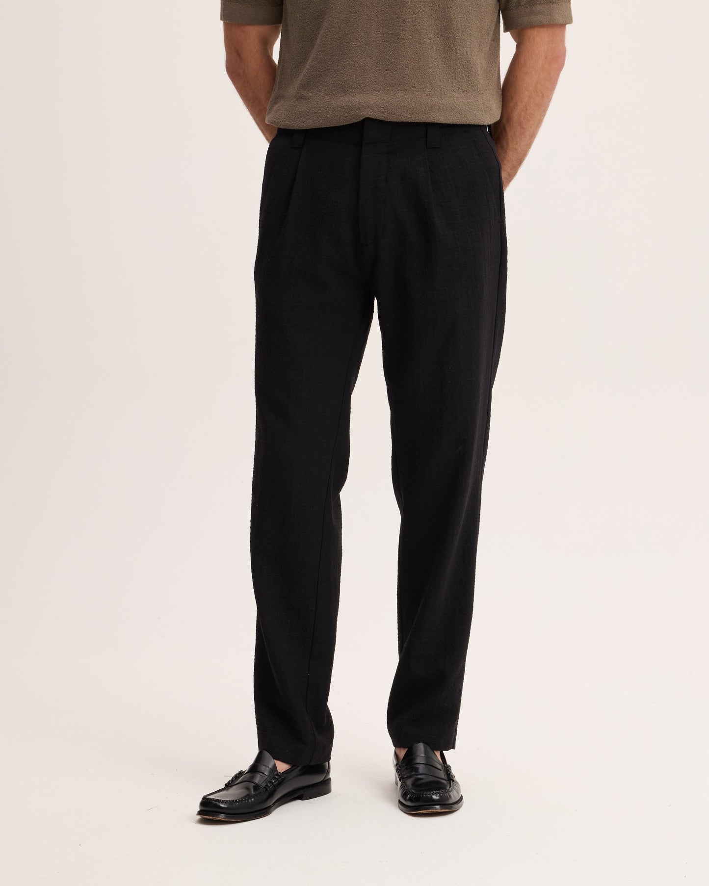 Bart Linen Blend Tapered Trousers