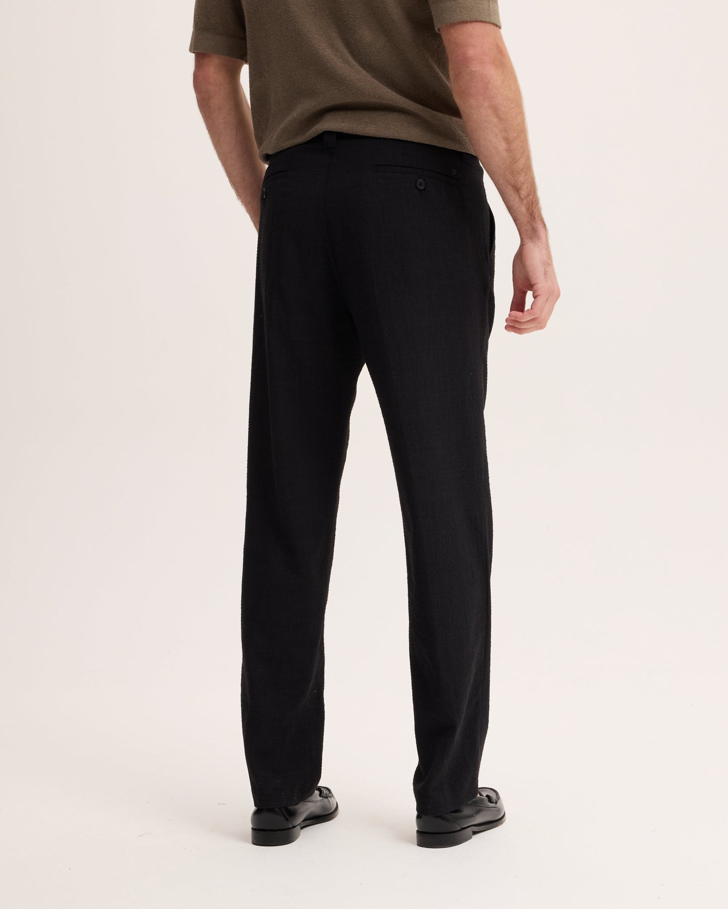 Bart Linen Blend Tapered Trousers