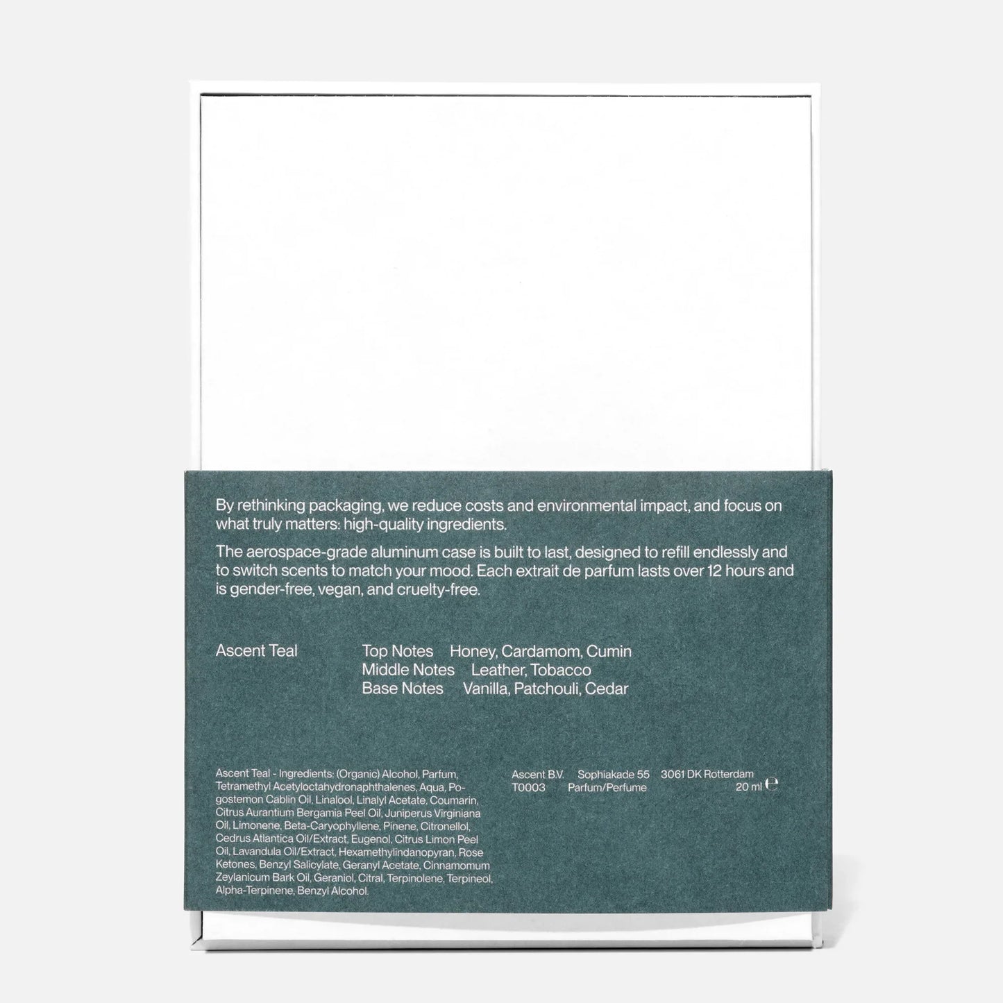 Ascent - Silver Case & Parfum Refill | Teal