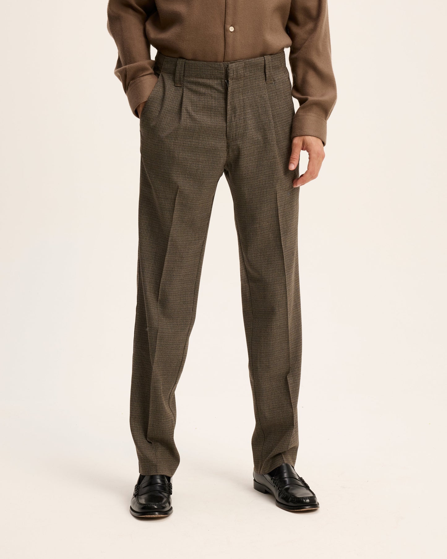 Bart Tapered Check Trousers