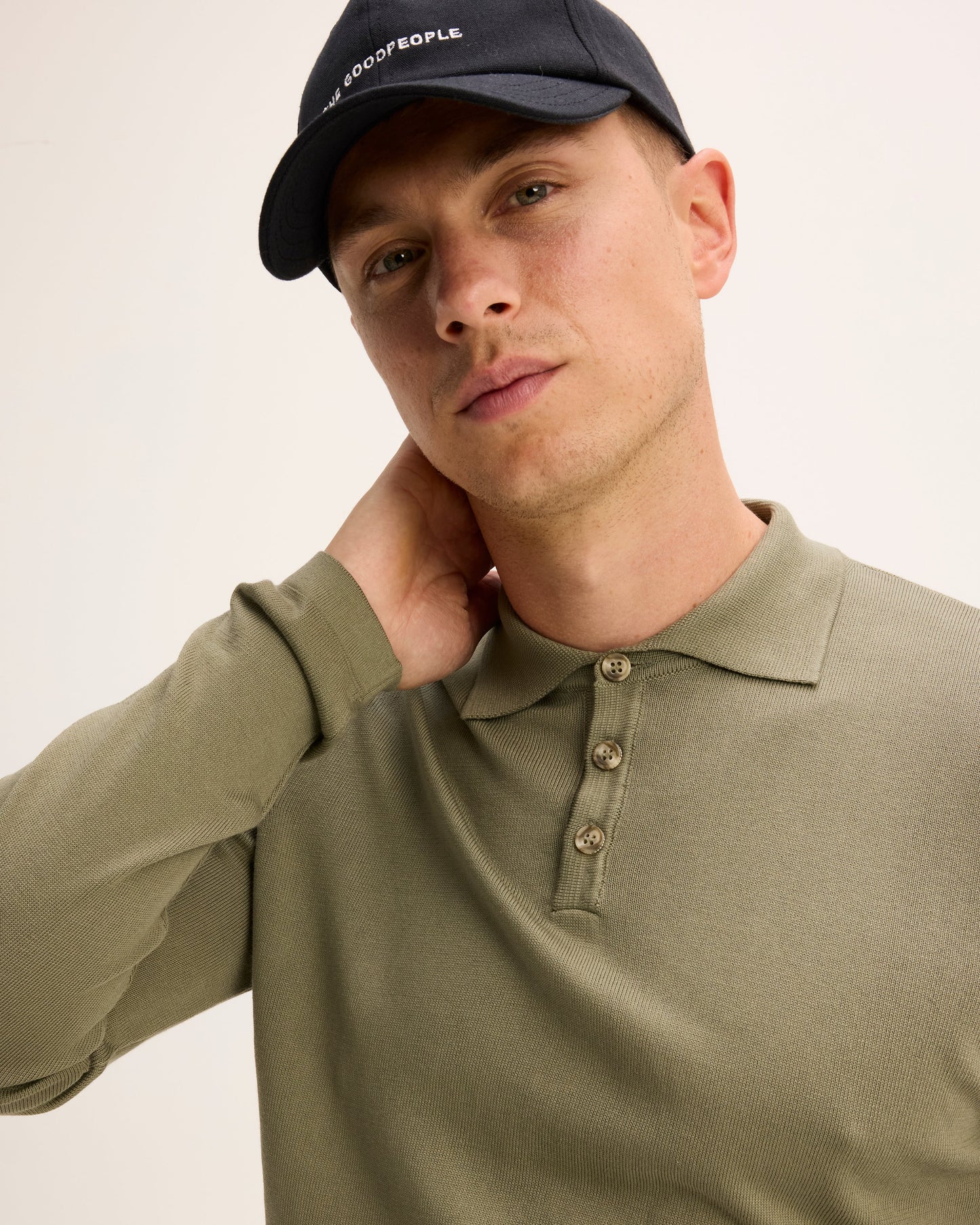 Kai Italian Knitted Long-Sleeve Polo