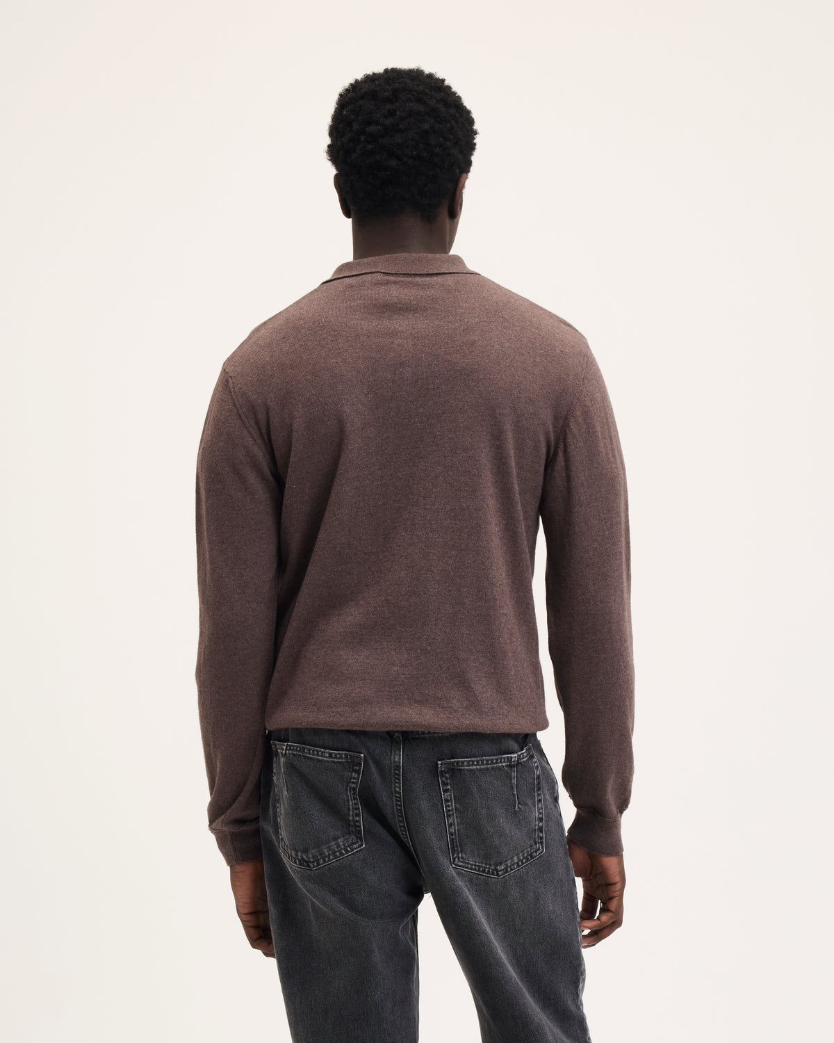 Kario Italian Knitted Long-Sleeve Polo