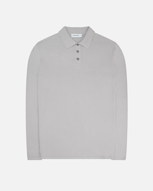 Italian Knitted Long-Sleeve Polo