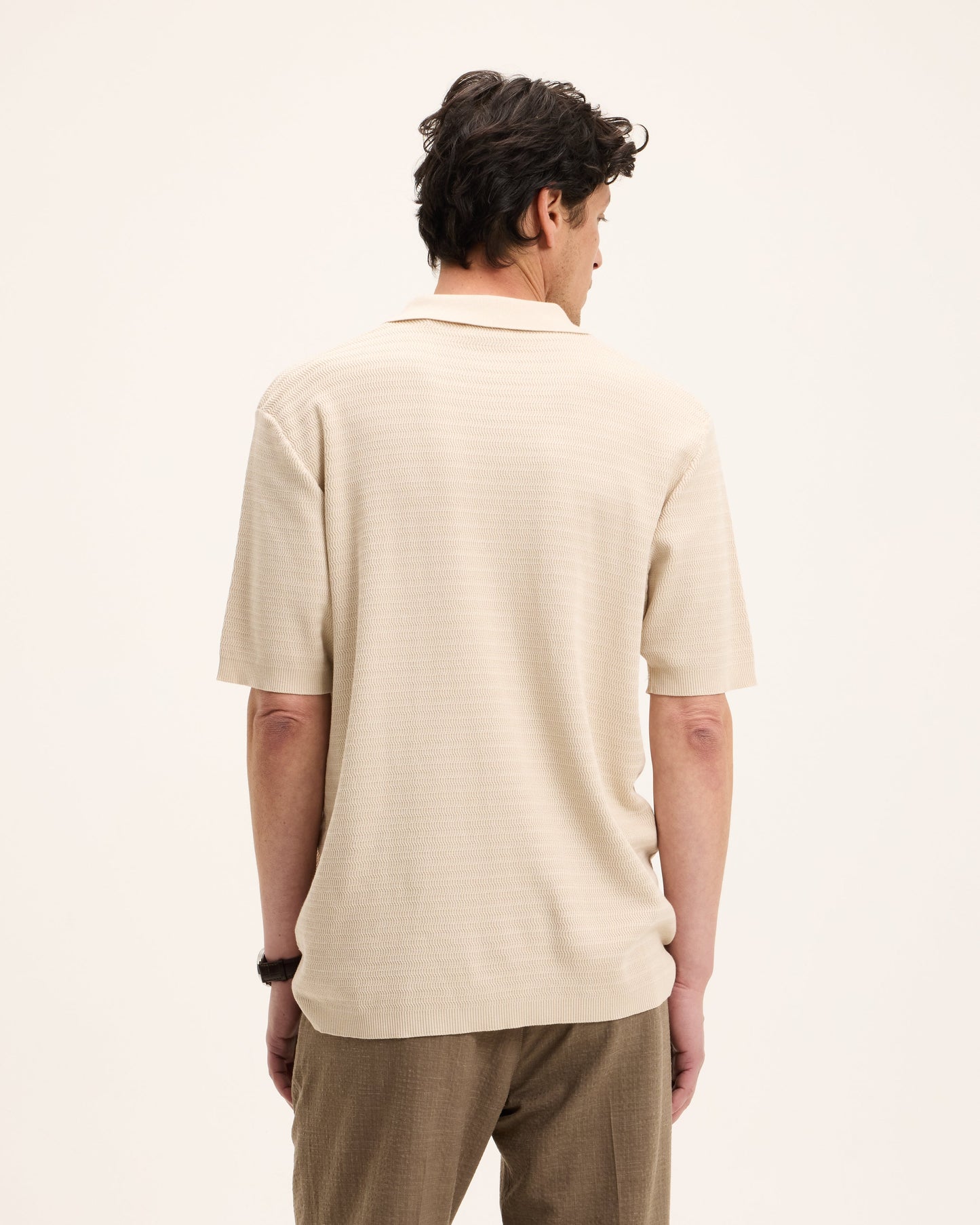 Pstructure Knitted Polo