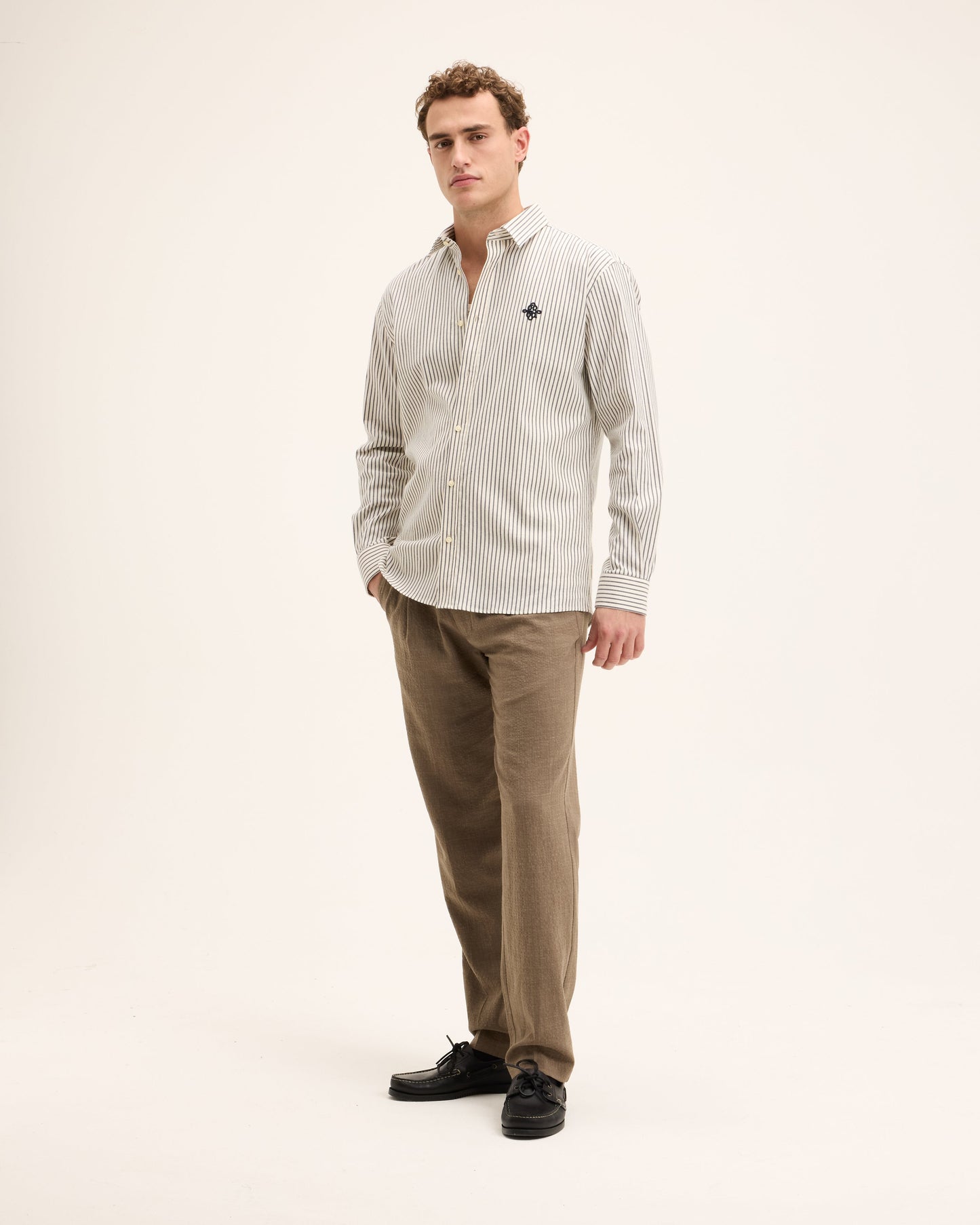 Seinfield Striped Cotton Shirt