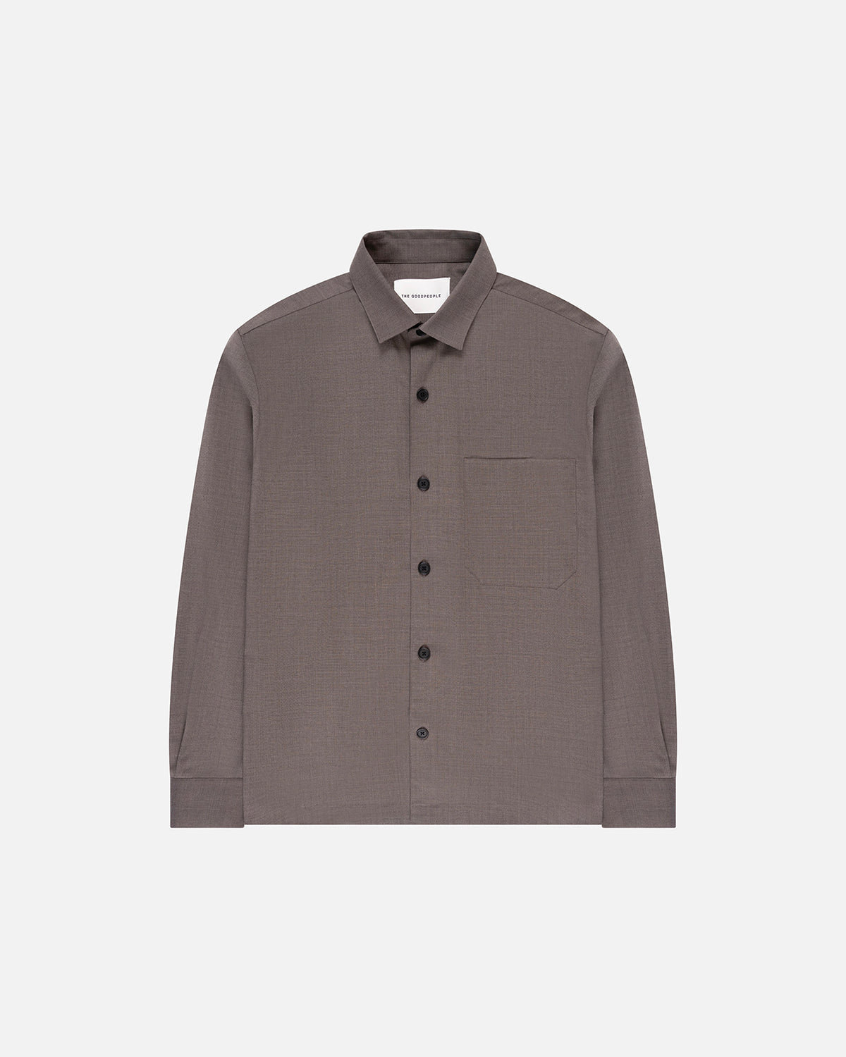 Simon Cool Wool Button-Up Shirt