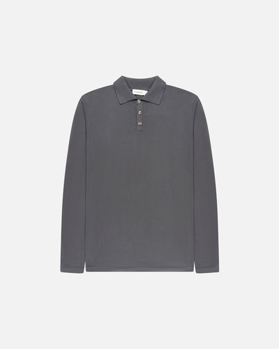 Kai Italian Knitted Long-Sleeve Polo