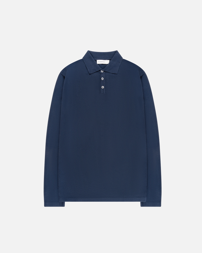Italian Knitted Long-Sleeve Polo